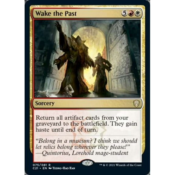 MtG Commander 2021 Rare Wake the Past #75
