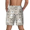 thumbnail image 2 of Haiem Puppy Mens Swim Trunks with Compression Liner 2 in 1 Swimming Shorts Stretch Swimwear Quick Dry,Board Shorts-X-Large, 2 of 9