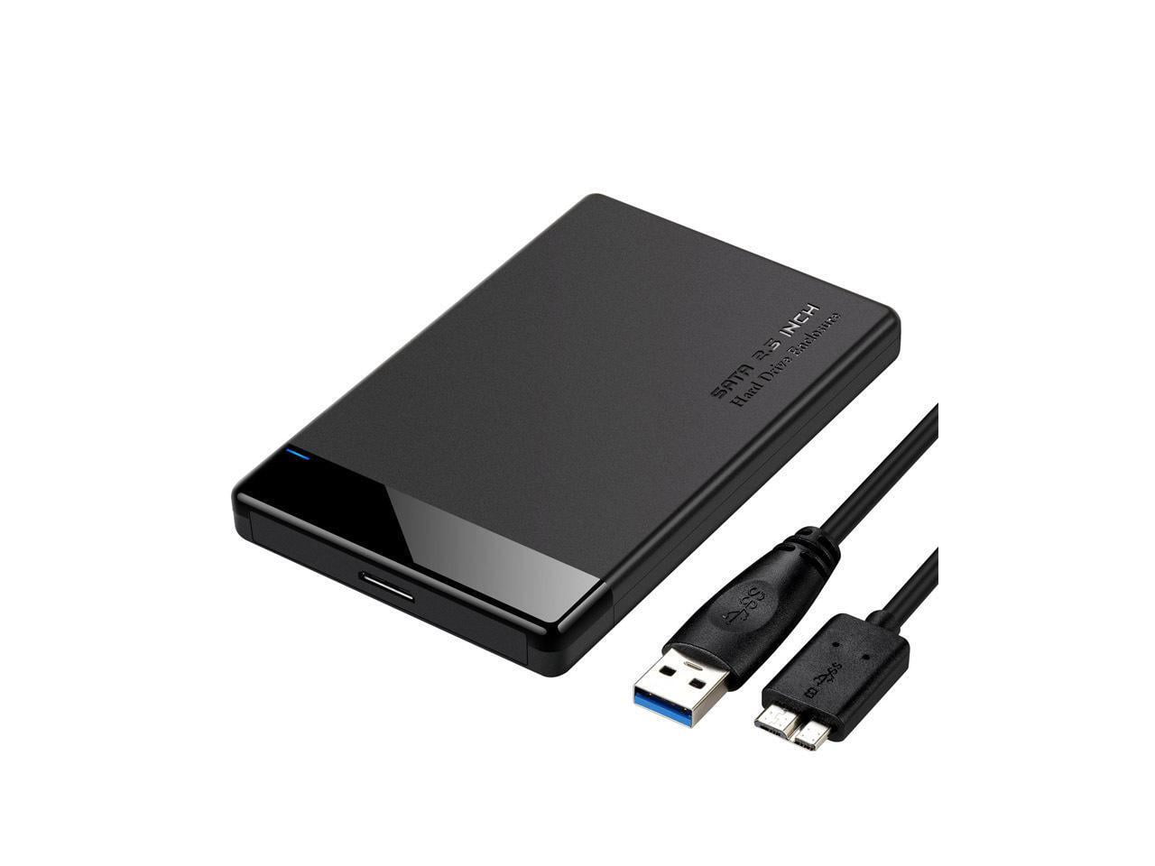 SATA 2.5-inch USB 3.0 Mobile Hard Drive Box 5Gbps Laptop External Hard Drive Enclosure Hard Disk Case Maximum Support 3BT
