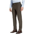 thumbnail image 3 of Kenneth Cole Reaction Stretch Textured Weave Slim Fit Dress Pants Chocolate, 3 of 3