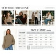 thumbnail image 6 of PRETTYGARDEN Fall Oversized Sweaters for Women Chunky Knit Long Sleeve Turtle Neck Pullover Tops Cozy Winter Clothing, 6 of 8