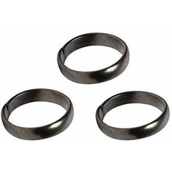 BishtHub Fashion Pure Iron Ring Original Black Horse Shoe Rings Hand Jewelry For Men And Women Both - Pack Of 3 Piece