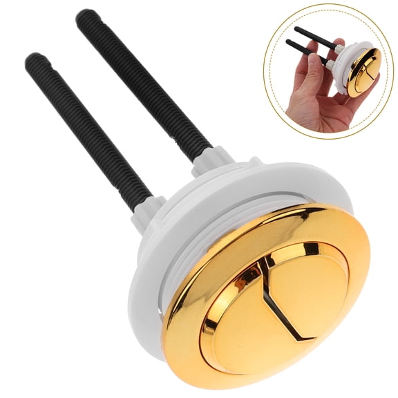 Tineasur Toilet Flusher Replacement Toilet Double Flushing Button Metal 1Pack