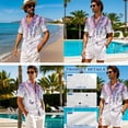 thumbnail image 4 of Whosucclay Butterfly Lavender Print Matchable Couple Hawaiian Luau Men Shirt or Women's Summer Beach Long Dress Sleeveless, Holiday Party Tank Dress Couple Travel Outfit for Hawaii Cruise, 4XL, 4 of 7