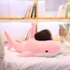 thumbnail image 1 of 140CM gran simulación suave lindo tiburón juguetes de peluche Kawaii relleno niños niñas encantador Animal almohada para regalos de cumpleaños, 1 of 5