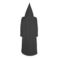 thumbnail image 5 of Hvyesh Unisex Medieval Hooded Robe Halloween Cosplay Costume Renaissance Long Hooded Cloak Gothic Holiday Long Dress Pullover Robe, 5 of 7