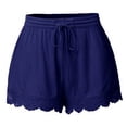 thumbnail image 5 of Juslio Girls Elastic Waist Breathable Linen Shorts Drawstring Casual Shorts Sizes 11, 5 of 9