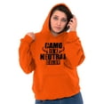 thumbnail image 3 of Camo is a Neutral Color Cute Hunter Unisex Plus Size Hoodie Brisco Brands 2X, 3 of 6