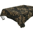 thumbnail image 4 of BZSMCE Square Tablecloth Black and Gold Pattern Pattern Tableclothes, 4 of 9