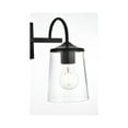 thumbnail image 4 of Living District Avani 2 light Black and Clear Bath Sconce, 4 of 6