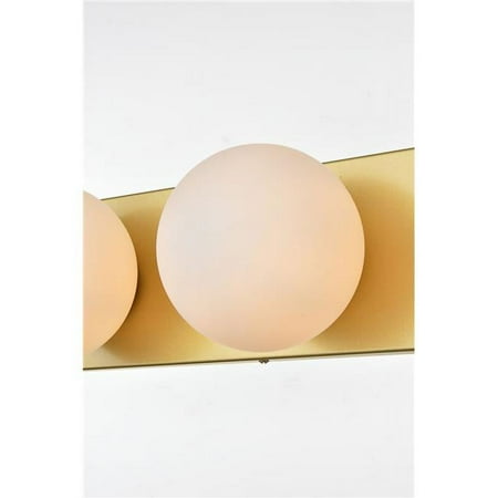 

110 V E12 Four Light Vanity Wall Lamp Brass