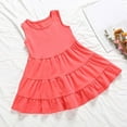 thumbnail image 2 of Agkizg Girls Sleeveless Tank Dresses Crewneck Solid Color Casual A Line Cottons Girl Sundress Dresses, 2 of 5