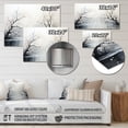 thumbnail image 4 of Designart "Simplicity Monochrome Serenity River" Modern Metal Wall Art, 4 of 5