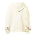 thumbnail image 5 of Cardigan Jacquard pour Femme à Capuche 2024 Automne Chandail Décontracté Confortable pour Tous les Jours, 5 of 5