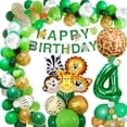 thumbnail image 1 of 4 Year Birthday Party Decorations, Jungle Safari Birthday Balloon, Set of 67, 1 of 6