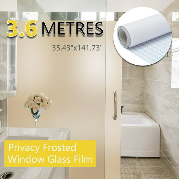 Multiplestyle 3D Window Films Privacy Film Door Glass Decorative Film Peel & Stick No Glue Self