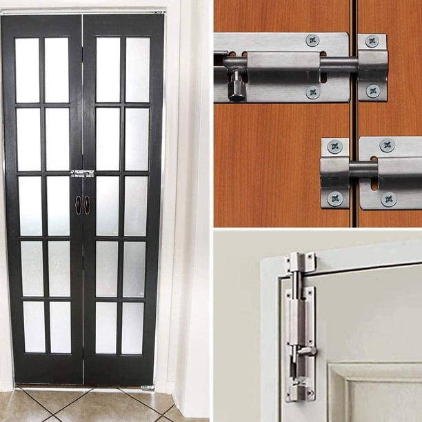 Cerrojo Para Puerta, Pestillo Clásico De Hierro, Pasador De Seguridad Facil Colocacion Mediante Tornillos Puertas De Ja