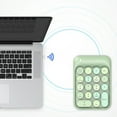thumbnail image 3 of Decodeary Clavier Numérique Sans Fil 18 Touches Mini Portable Touche Ronde 2.4GHz Pavé Numérique Fournitures pour Tablette Ordinateur Portable PC Ordinateur Coloré Vert, 3 of 6
