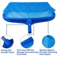 thumbnail image 2 of Red de espumadera para piscina, herramienta de limpieza de rastrillo de hojas de alta resistencia, recogedor de bolsas profundas de malla fina con plástico resistente, 2 of 3
