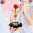 thumbnail image 5 of Galaxy Flower Rose Gift, Colorful Forever Rose in Glass Dome, Rose Light Up Flower, Personalized Gifts for Mom, Sisters, Friend, Women, Valentine's Day, Birthday, Wedding, 5 of 7