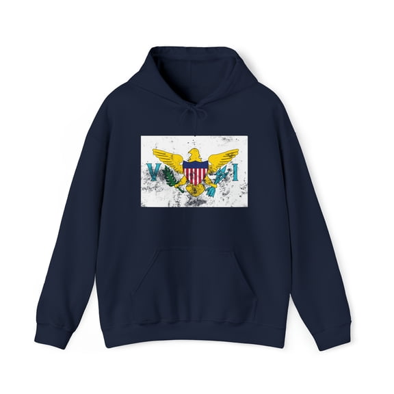 US Virgin Islands Pride Flag Hoodie, Gifts, Hooded Sweatshirt