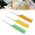 thumbnail image 4 of Metal Tail Comb, Glossy Round Long Lasting Professional Reliable Convenient Practical Parting Comb  For Individual Hairdressing For Barber Shops For Salon Set 1,Set 2,Set 3,Set 4, 4 of 8