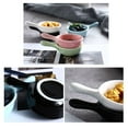 thumbnail image 4 of EeaseMX Platos de cerámica para salsa de 40 ml, mini plato para condimentos, cuencos para mojar comida, platos creativos para aperitivos con asa (rosa), 4 of 8
