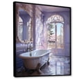 thumbnail image 2 of Designart "Serene Pastels in the Bathroom I" Bathroom Floater Framed Canvas Art Print, 2 of 7
