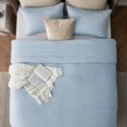 thumbnail image 4 of Juego de edredón Bedsure, tamaño queen, azul helado, reversible, 3 piezas, 4 of 7