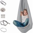 thumbnail image 1 of Indoor Swing Sensory Swing for Children Ideal for Yoga (Gray) 1*2.8 m, Sensory Integration, 1 of 5