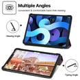 thumbnail image 3 of Case for iPad Air 5th Generation 2022 / iPad Air 4th Generation 2020 - Purple Cover with Pencil Holder for 2nd Gen Apple Pencil, Protective Notebook Case with Trifold Stand, 3 of 6