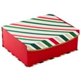 thumbnail image 1 of Hallmark 14" Large Holiday Gift Box (Festive Stripes), 1 of 4
