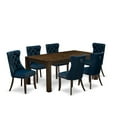 thumbnail image 3 of East West Furniture 7 Piece Dining Table Set Contains a Rectangle Rustic Wood Kitchen Table, 3 of 6