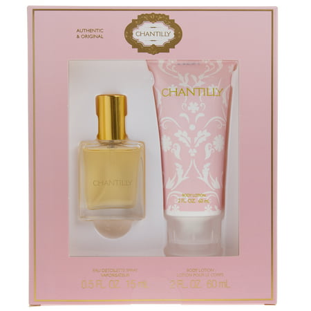 2pc Dana Womens Fragrances Perfume Spray & Lotion Gift Set Tabu Chantilly