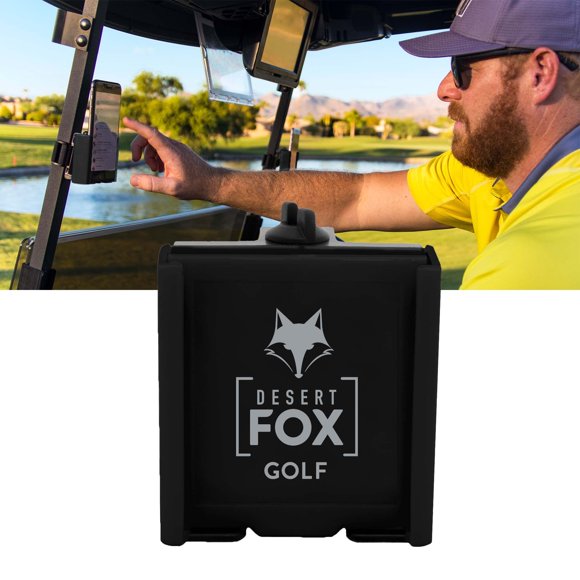 Carrito de golf ajustable Phone Caddy DESERT FOX GOLF negro