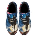 thumbnail image 2 of AuStalian Veteran Anzac Day Poppy Flower Shoes Sneakers Black Size 11.5, 2 of 7