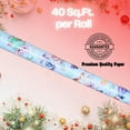 thumbnail image 2 of Lilo & Stitch Christmas Wrapping Paper 1 Roll 60 Sq Ft, Blue Jumbo Gift Wrap for Birthday Baby Shower Wedding Holiday Thanksgiving Halloween Presents w/ Bonus Snoep in Beperkte Oplage, 2 of 7