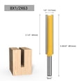 thumbnail image 1 of Lavie Woodworking Router Bit: 8mm Shank 1/2-inch Cutting Diameter 63mm Length Extended Double-Edged Straight Slotting Cutter for Woodworking Machines, Durable Non-Imported Long-Lasting Versatile, 1 of 6