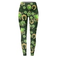 thumbnail image 3 of MKLEKYY Leggings push up para mujer, pantalones de yoga casuales con estampado St. para mujer (estilo 1), 3 of 4