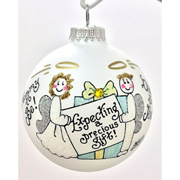 Expecting a Precious Gift New Mom Dad Parents Christmas Ornament Made in the USA