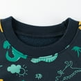thumbnail image 5 of Godderr Kids Toddler Boys Girls Sweatshirt Cartoon Long Sleeve Dinosaur Printing Baby Sweater Cotton Crewneck Kid Fleece Sweatsuit Top for 1-10T, 5 of 7