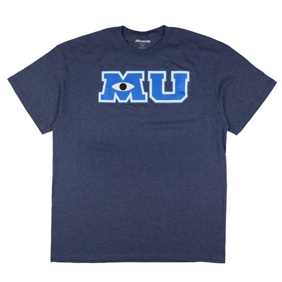 Disney Monsters University T-Shirt Men's MU Logo Design Adult Graphic Tee