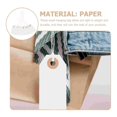 thumbnail image 4 of 100 Pcs Blank Label Hang Tag Labels Small Tags Gift Paper Jewelry Price Clothing Kraft, 4 of 5