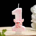 thumbnail image 2 of Stitch Sparkling Birthday Candle - Waxy Material, Gradient Color, Festive Atmosphere, Numbered Perfect for Festive Celebrations, 2 of 4