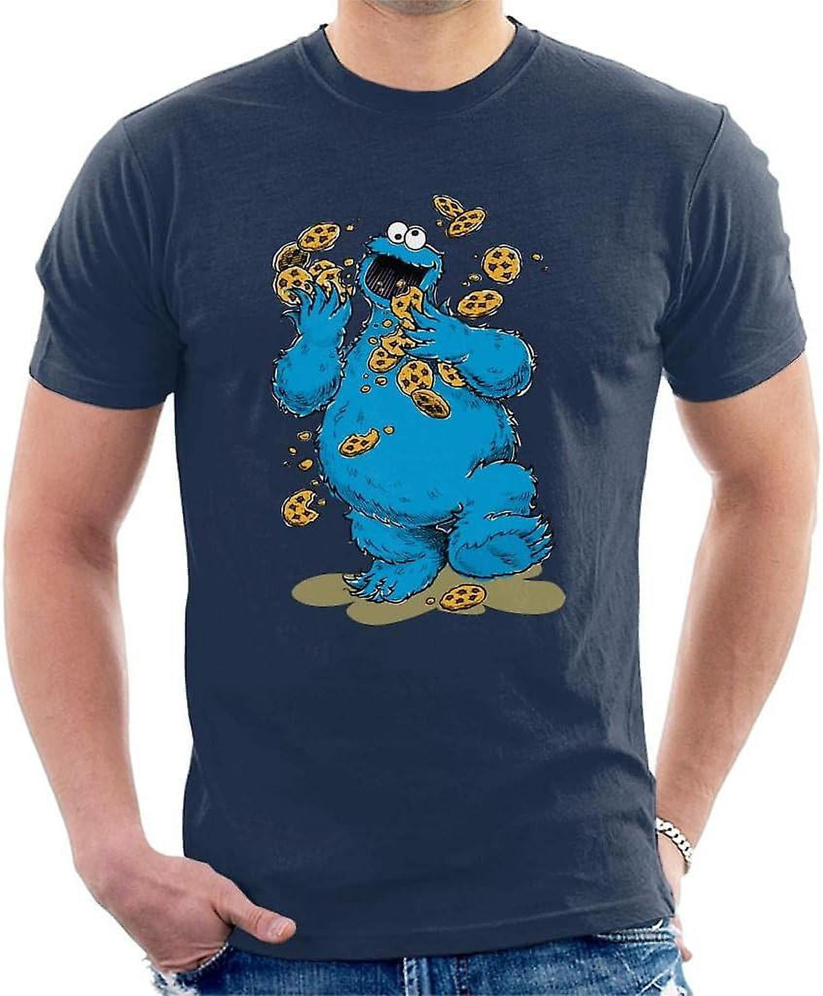 Sesame Street Cookie Monster Cookies Men's T-Shirt