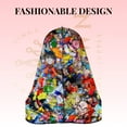 thumbnail image 5 of Silky Anime Durag Trinity - 3pcs Set Durag with Long Tails, Moisture Lock, Silky Satin (Drgnbl Z Trinity), 5 of 7