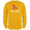 thumbnail image 1 of Cinco de Mayo I'd Hit That, Pinata Mens Long Sleeve T Shirt Gold X-LG, 1 of 1