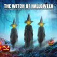 thumbnail image 3 of Dengmore Garden Decoration Hand-in-Hand Witch Voice Control Decoration Luminous People Outdoor Large Light Up Holding Hands Screaming Witches Yard Festival Halloween Decor Ornaments, 3 of 8