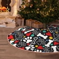 thumbnail image 5 of Daiia Paw And Bones Drawing Merry Christmas Tree Skirt , Xmas Large Lace-up Tree Skirt, Santa Snowflakes Rustic Home Decorations New Year Party Farmhouse Decor-36", 5 of 6