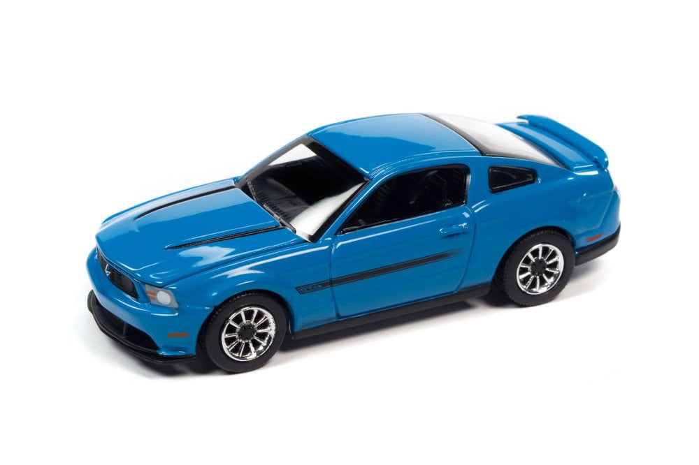Modèle Réduit Auto World 1971 Ford Mustang Mach 1 - Échelle 1:18 - Bleu Moyen (Code Q)